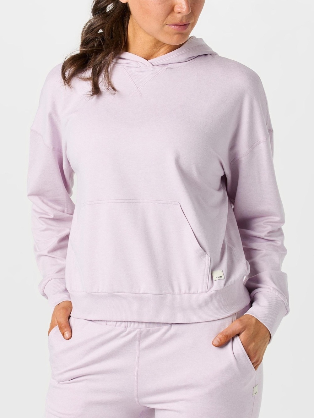 Vuori Women's Halo Modern Pullover Hoodie Lilac Breeze Heather Sz. Medium NWT